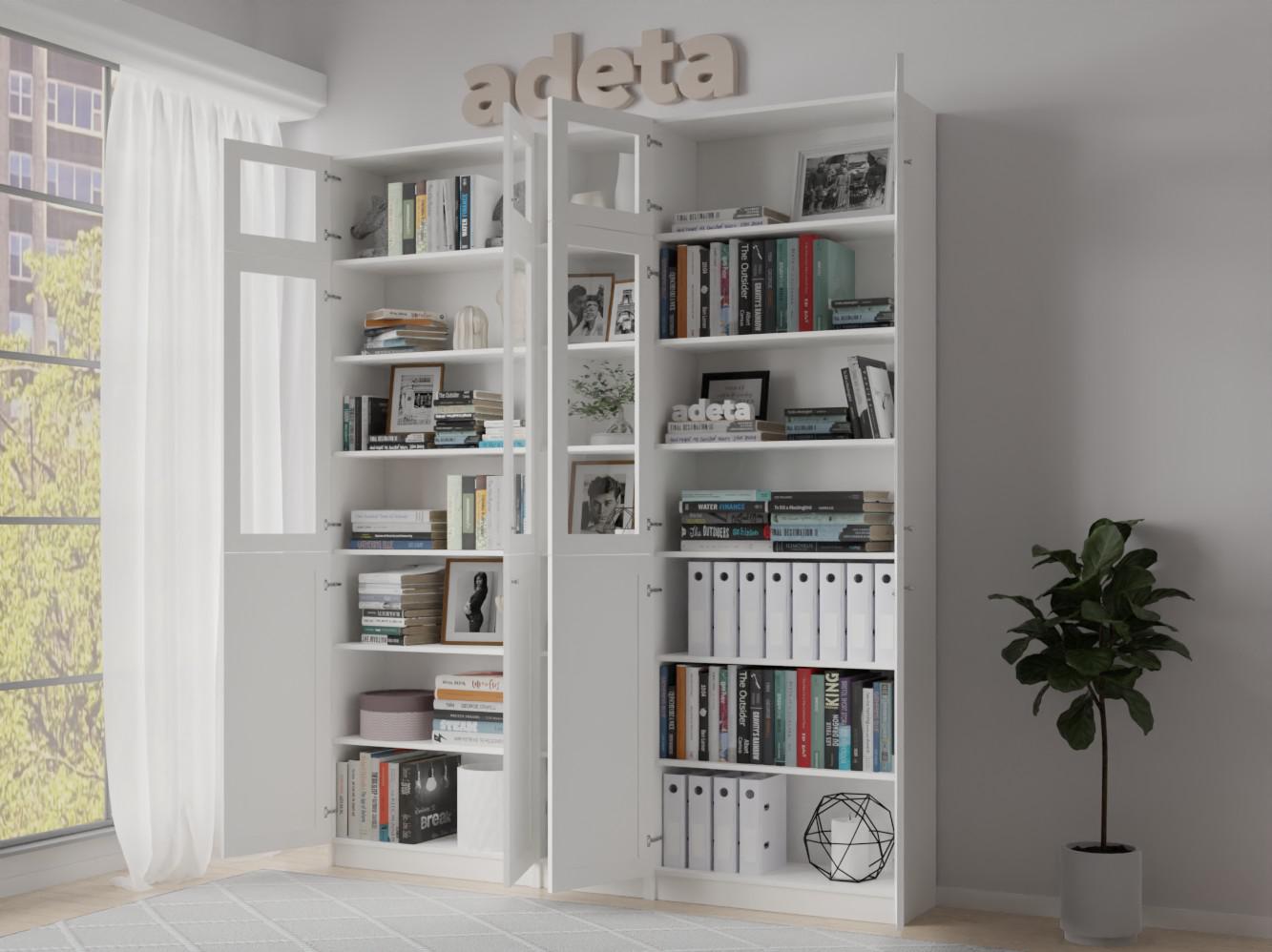 Книжный шкаф Билли 348 white ИКЕА (IKEA) изображение товара