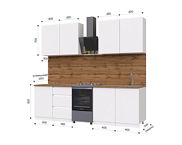 Изображение товара Кухонный гарнитур METOД 1 white ИКЕА (IKEA) на сайте adeta.ru