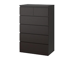 Изображение товара Комод Мальм 26 black ИКЕА (IKEA) на сайте adeta.ru