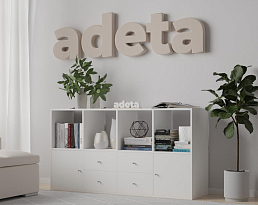 Изображение товара Стеллаж Билли 122 white ИКЕА (IKEA) на сайте adeta.ru